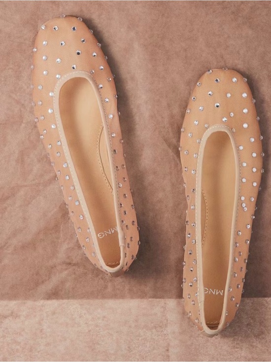 Mango Shoes - Mango Women's Rhinestone Ballerinas